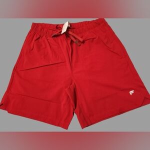 Bold Red Athletic Shorts